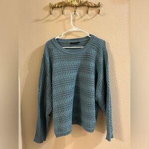 Blue Knitted Sweater